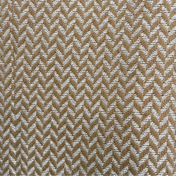 Anine Bing Fishbone Double Breasted Blazer Jacket Large Tan Cream Beige Wool S - Picture 4 of 11